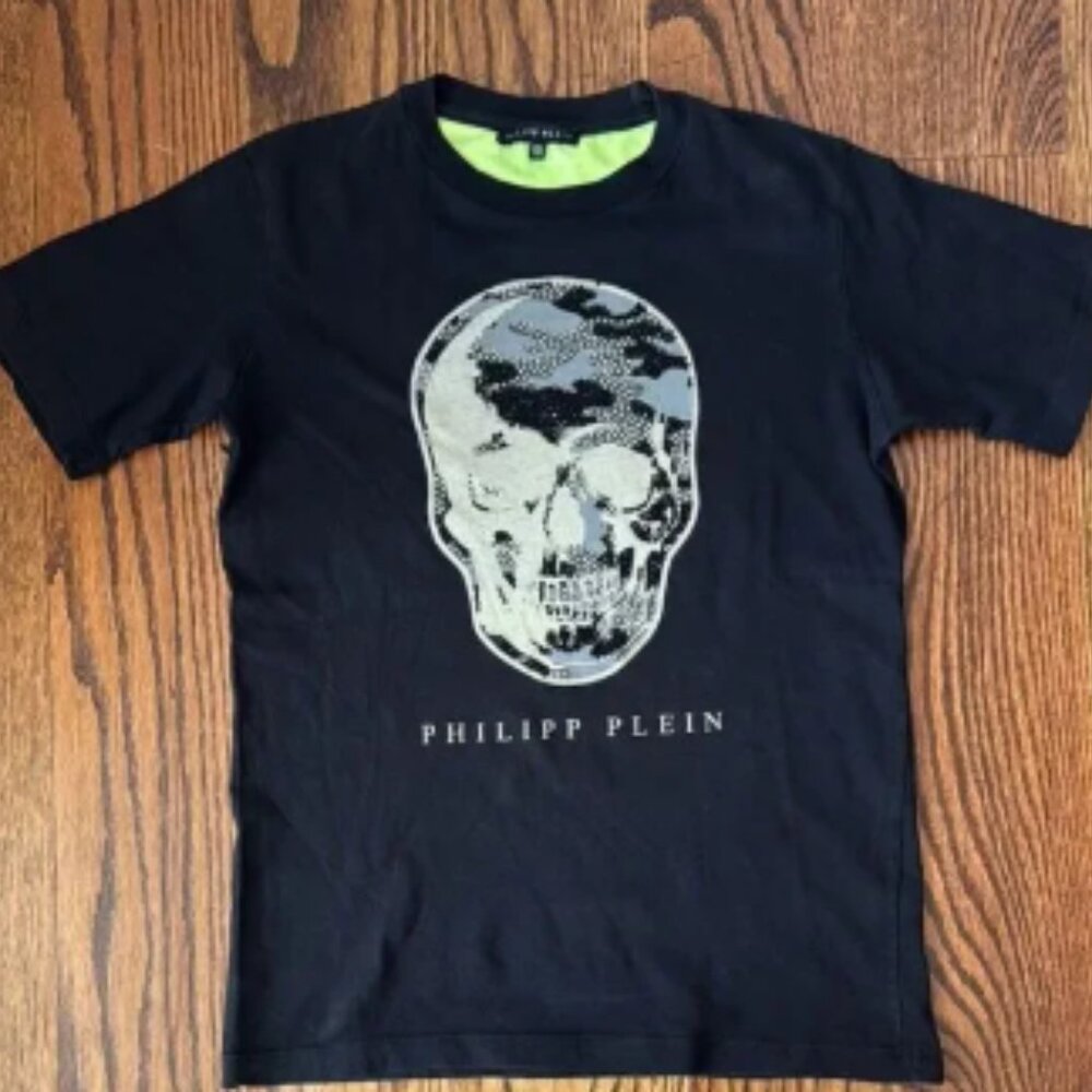 Philipp Plein Black Skull T-Shirt